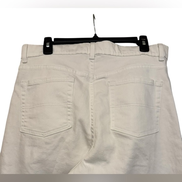 L.L. Bean Classic Fit Straight White Jeans - Picture 4 of 7